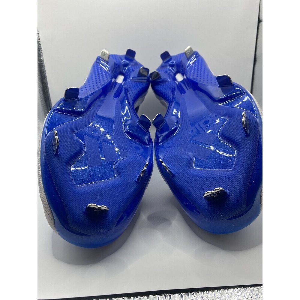 Adidas Men's Icon 7  Boost Royal Blue White Baseball Metal Cleats S23849 Size 12 - Picture 9 of 16